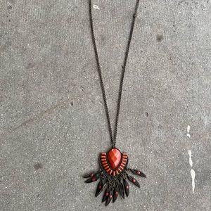 Long tribal style necklace